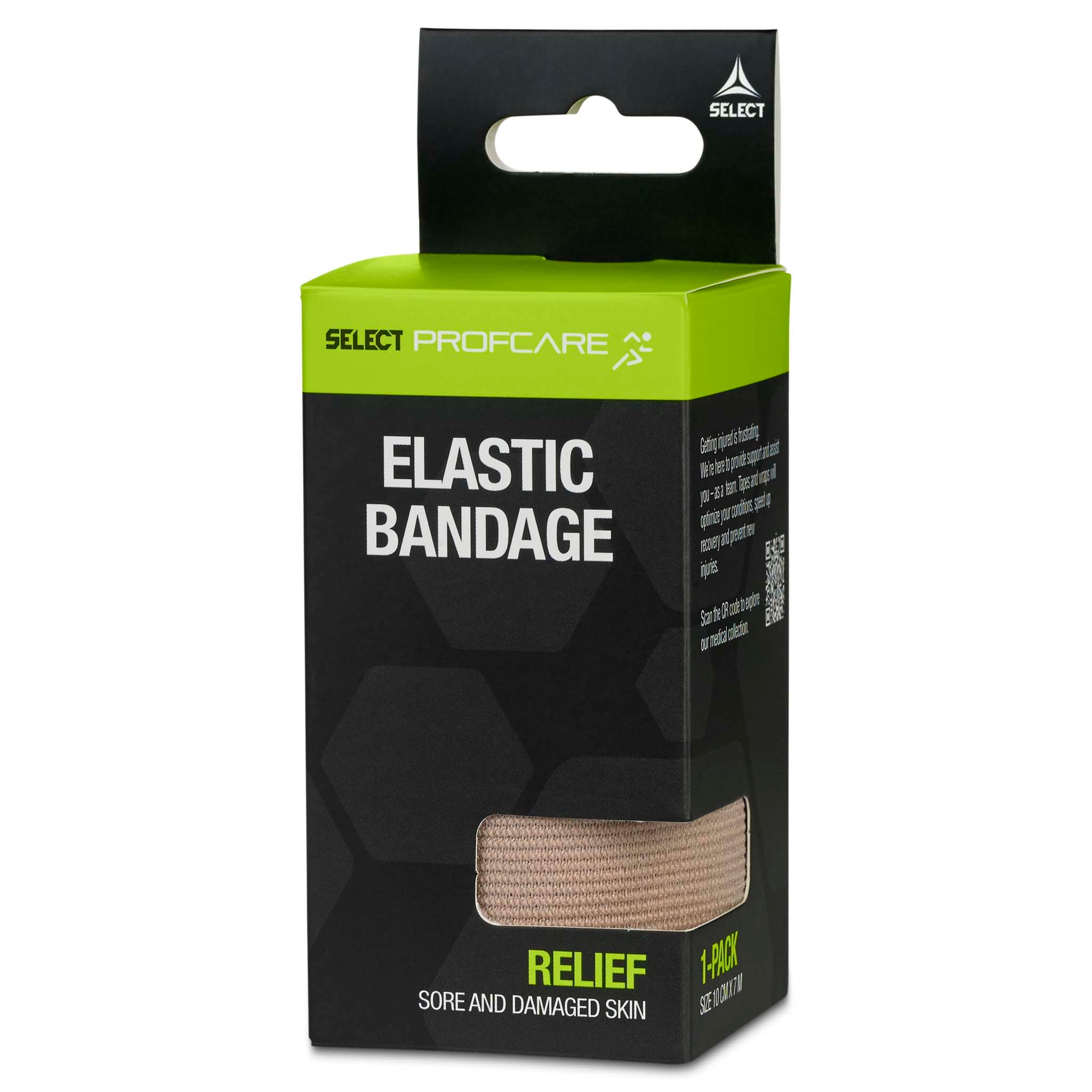 Elastiskt bandage (10 cm. x 7 m.) #färg_beige