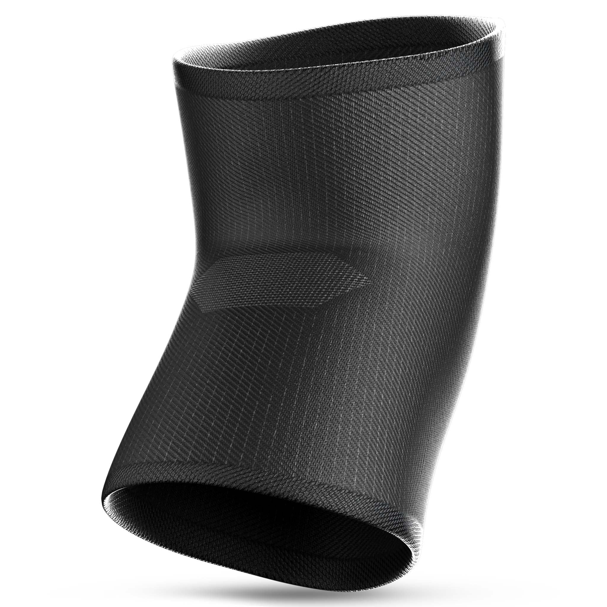 Svart Knee support w/hole, sportstöd, baksidesvy