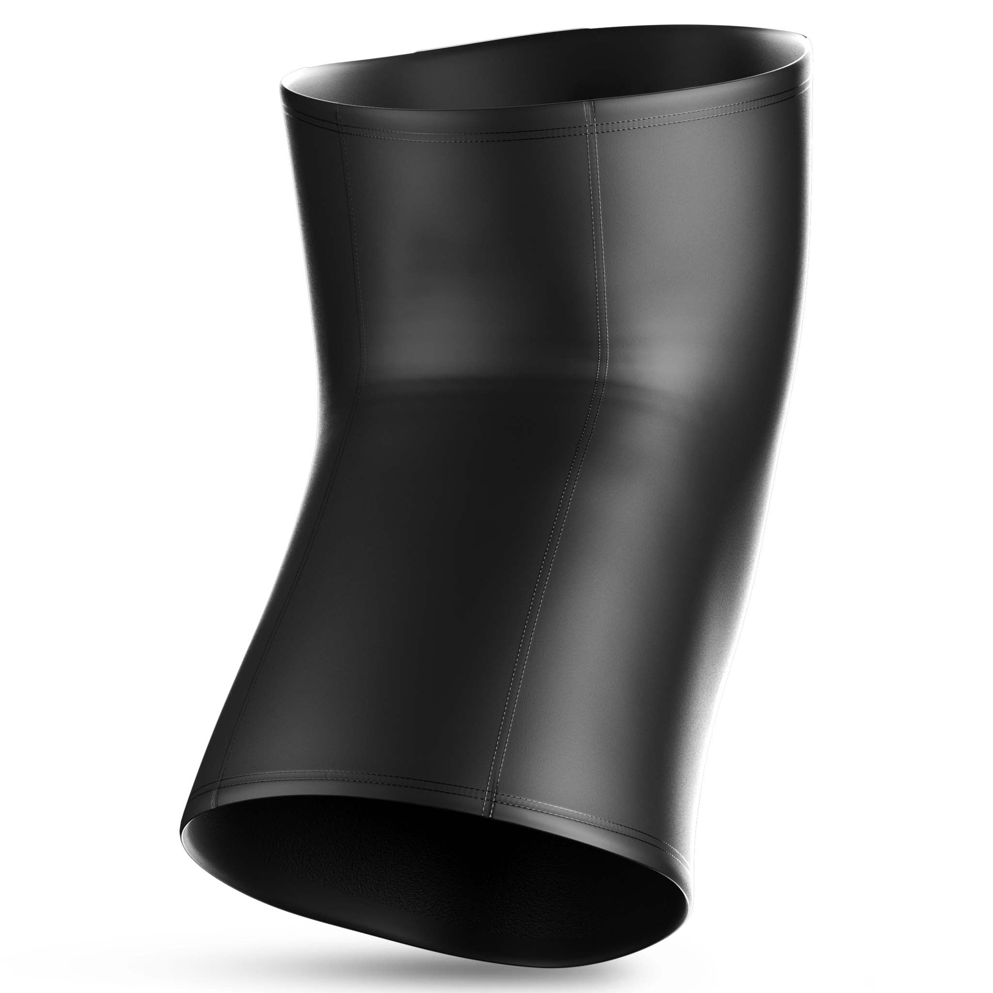 Svart Compression knee support 6252, sportstöd, baksida