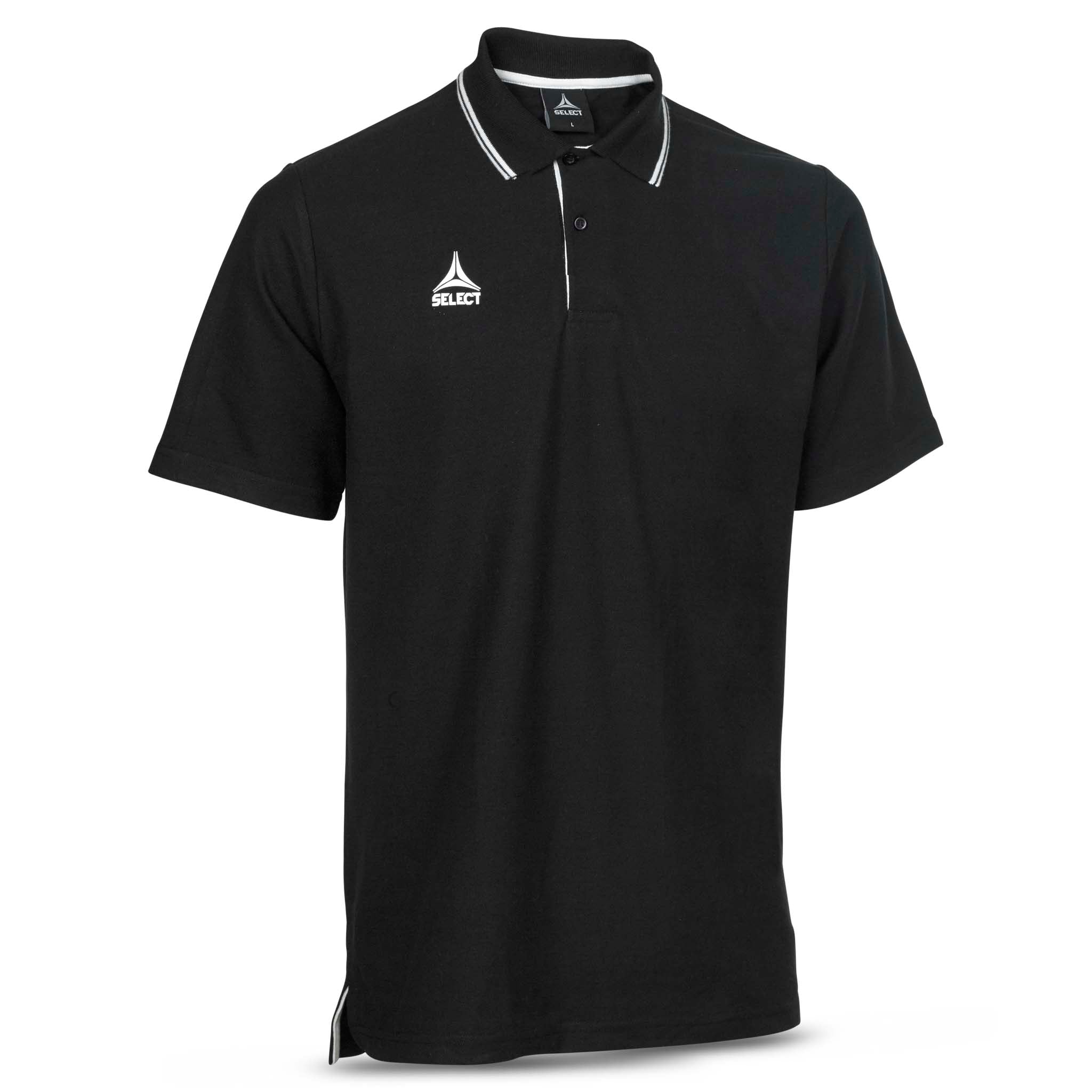 Oxford Polo T-shirt #färg_svart
